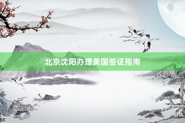 北京沈阳办理美国签证指南