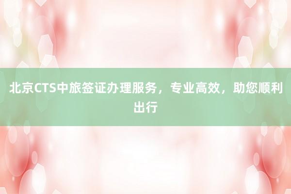 北京CTS中旅签证办理服务，专业高效，助您顺利出行